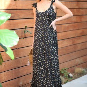 NInexis Plus ruffle tank maxi dress NWT